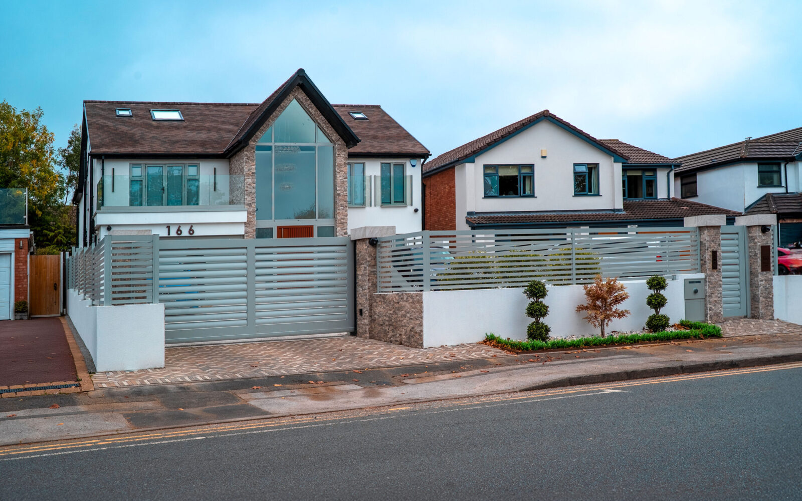 Front elevation of 166 House